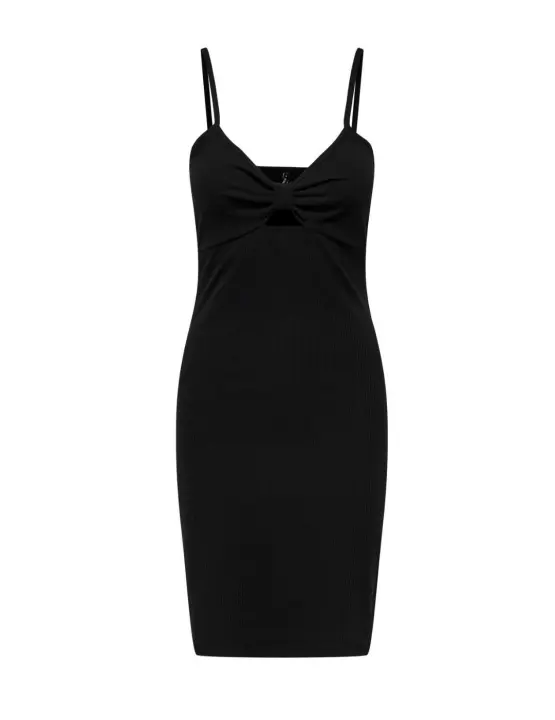 Vestido corto Only Janna negro de tirantes para mujer - 1