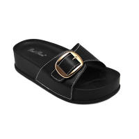 Calzados soraia, Sandalia Plana con Hebilla Dorada, Diseño Moderno, Comodidad Superior. - details 7