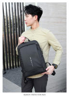 Mochila Impermeable Para Hombres Ultra Ligera Estilo Clásico Con Capa De Computadora De 15.6' Mochila De Hombro Suave Material Nylon Con Costuras Embossing - details 17