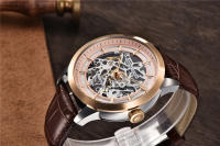 Reloj De Pulsera Mecánico Para Hombres PAGANI DESIGN 2023 Marca Top Lujo Dorado Resistente Al Agua Con Movimiento Automático Y Esqueleto Cuero Acolchado Estilo Casual - details 11