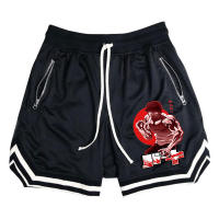 Shorts De Baloncesto Para Hombre Deporte Fitness Verano Malla Secado Rápido Pantalones Casuales Transpirables Talla Media - details 31