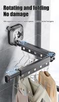 Rack De Secado De Ropa Plegable Y Retráctil Para Interior Ahorrador De Espacio Para Lavandería En Casa Soporte De Ropa Montado En La Pared Material De Acero Inoxidable - details 7