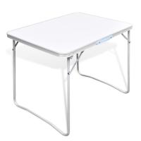 vidaXL Mesita plegable para camping con estructura de metal, 80 x 60 cm - details 0