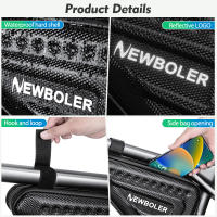 Bolsa De Tubo Impermeable NEWBOLER EVA 2.5L Para Ciclismo MTB Y Carretera Bolsa Triangular De Marco Frontal Para Reparación De Herramientas - details 8
