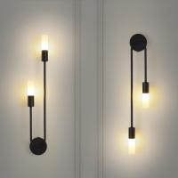 Lámpara De Pared LED Dorada Negra Lujo Moderna Nórdica Minimalista Creativa Para Sala De Estar Corredor Dormitorio Lateral - details 3