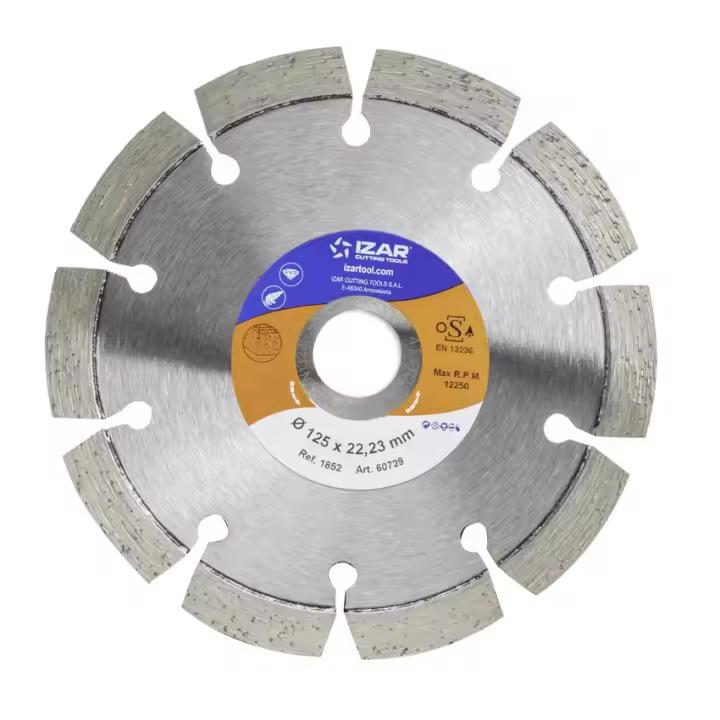 Disco IZAR Diamante Segmentado Laser Profesional - 1852 - 350 X 10 mm (Agujero Trou 20,00 Hole) - 1
