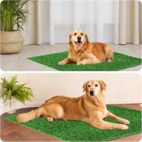 Alfombra De Hierba Artificial Para Exterior Falsa Hierba Sintética Gruesa Para Perros Jardín Escenario De Escalera Alfombrilla De Astroturf Para Paisaje - details 35