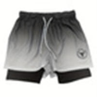 Shorts De Verano Para Hombre 2-en-1 Deportivos Casual Rápidos Al Secar Transpirables Compresión Pantalones De Entrenamiento Correr - details 11