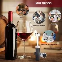 Tapa De Vino Reutilizable Con Bomba De Vacío Incorporada SUNFILI Sellador De Botella De Vino Silicona Antipinchazos Ahorro De Vino - details 3