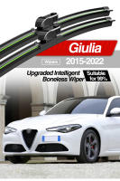 LimpiaParabrisas Anteojos Delantero Para Alfa Romeo Giulia 2015-2022 Pares Accesorios De Ventanas 2016 2017 2018 2019 2020 2021 Material De Goma Natural Intelligent Boneless Wiper Tamaño Original Del Coche - details 0