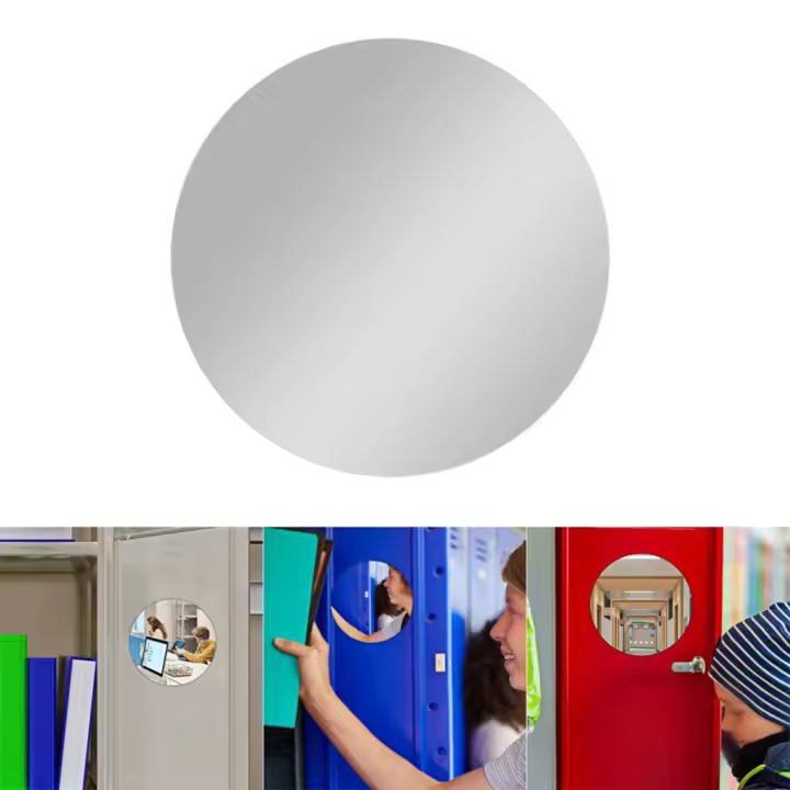 Espejo Magnético Redondo De 5.9 Pulgadas Para Armario De Escuela Baño Refrigerador Y Guardaño Magnético Para Gimnasio Y Armario - 1
