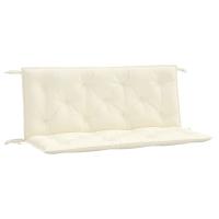 vidaXL Cojines para banco de jardín 2 uds tela 120x50x7 cm Color Antracita,  Gris,  Crema y mas Cojín Decorativo de Asiento Cojines de muebles de salon - details 7