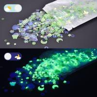 10g Mezcla De Lentejuelas Luminosas Para Brillar En La Oscuridad Con Diseño De Nieve Y Pluma Redonda Concauda Para Decoración De Joyería Y Uñas - details 0