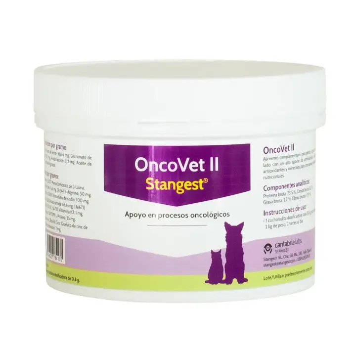 OncoVet II 120 g suplemento multivitaminico para perros y gatos Stangest - 1