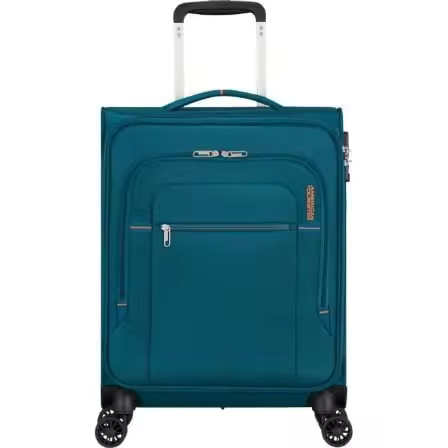 Maleta de Cabina American Tourister Crosstrack Spinner 55cm/ 55x40x20cm/ 4 Ruedas/ Marino y Naranja - 1
