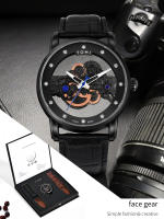 Reloj De Cuarzo TOMI Para Hombres Y Mujeres Reloj De Lujo Casual Con Diamantes Huecos Material De Correa PU Estilo Moda Y Casual - details 0