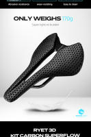 Sillín De Bicicleta RYET Ultrafino De Fibra De Carbono 3D Para Hombres Y Mujeres Triatlón Carretera MTB Montaña Gravel Ciclismo - details 7