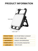 Linterna Mini LED Recargable COB Portátil Para Camping Y Exteriores Linterna De Trabajo Pequeña Con Abrazadera De Botella - details 7