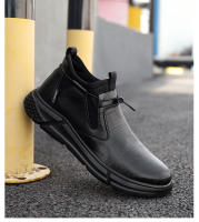 Botas De Seguridad Para Hombre En Cuero Indestructibles Con Punta De Acero Antipinchazos Y Antideslizantes Para Trabajo - details 12