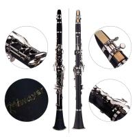 Miwayer Clarinete De Madera Bakelite Profesional Con 17 Teclas Y Viento Musical Instrumento De Viento Tenor Con Caja Y Regalito - details 4