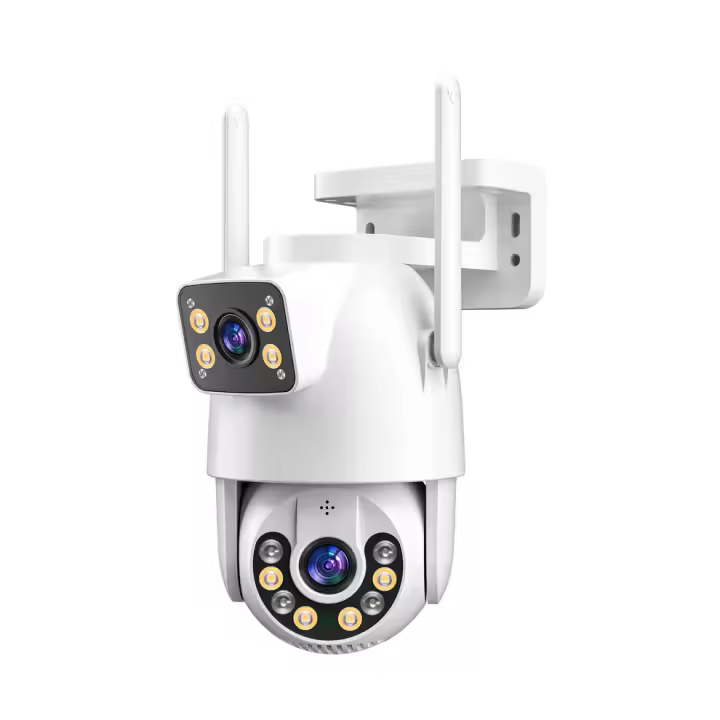 Jortan Tech - Cámara de Vigilancia para Seguridad Tipo Gun-Ball con Doble Sensor 3MP, Codificación H.265, Visión Nocturna Inteligente IR-CUT, Seguimiento de Objetos, Almacenamiento de hasta 256GB y Conectividad Wi-Fi - 1