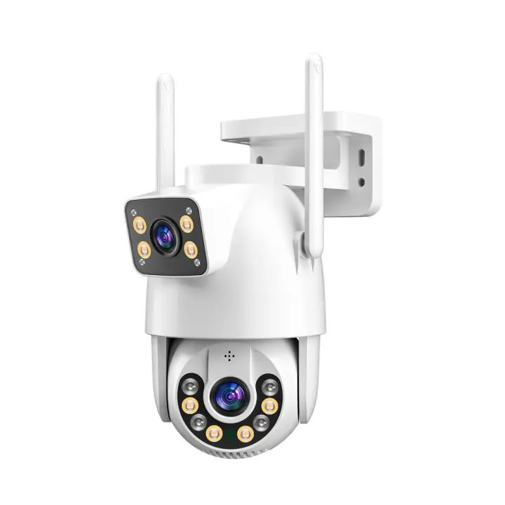 Cámara de Vigilancia para Seguridad Tipo Gun-Ball con Doble Sensor 3MP Audio Bidireccional, Codificación H.265, Visión Nocturna Inteligente IR-CUT, Seguimiento de Objetos, Almacenamiento de hasta 256GB y Conectividad Wi-Fi - 1