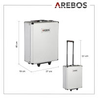 AREBOS Maletin Set de herramientas | 1200 piezas | Maleta de ruedas o maleta de transporte - details 15