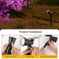 9 Spotlights Solares LED Para Exterior IP65 Impermeables Luz De Punto Ajustable Para Jardín Patio Entrada Decoración De Vivero - details 1
