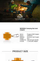 Adaptador De Recarga Para Estufa De Camping Widesea Quemador De Gas Butano LPG Saver Equipo De Camping Metálico No Certificado CE - details 0