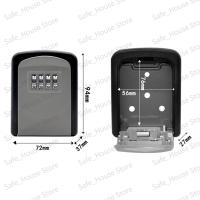 Caja De Seguridad Para Llaves Con Código De 4 Dígitos Montaje En Pared Sin Llave Para Casa Y Oficina Organizador De Almacenamiento Secretos - details 7