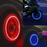 8Pcs Tapones De Válvula De Neumático Para Coche LED Coloridos Luces De Rueda Para Motocicleta Ciclismo Accesorios De Auto - details 1