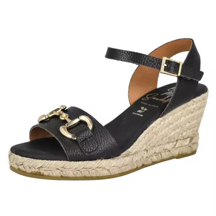Cuñas de Esparto Oh! My Sandals Md5744 para mujer en color negro - 1