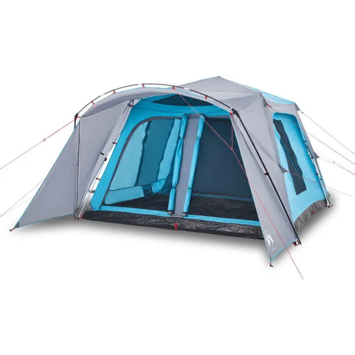 vidaXL Tienda familiar con porche 9 personas apertura rápida Color Azul,  Gris y naranja,  Verde y mas - 1