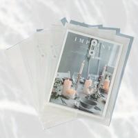 Carpeta Transparente Reutilizable A4 Con Cierre De Cordón Y Abrazaderas De Ángulo Extendido 20 Piezas Envolventes Gruesas - details 5
