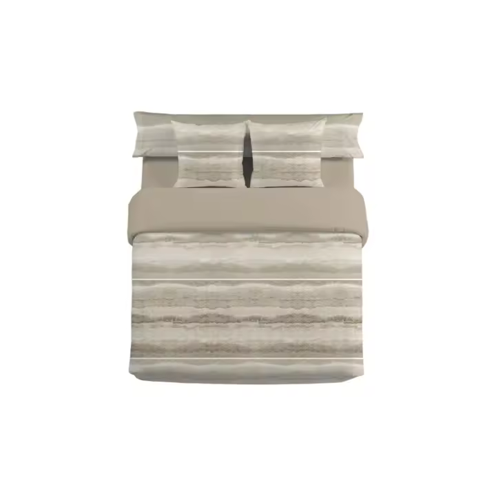 Juego de funda nórdica Pierre Cardin NINA Marrón Cama de 150 3 Piezas - 1