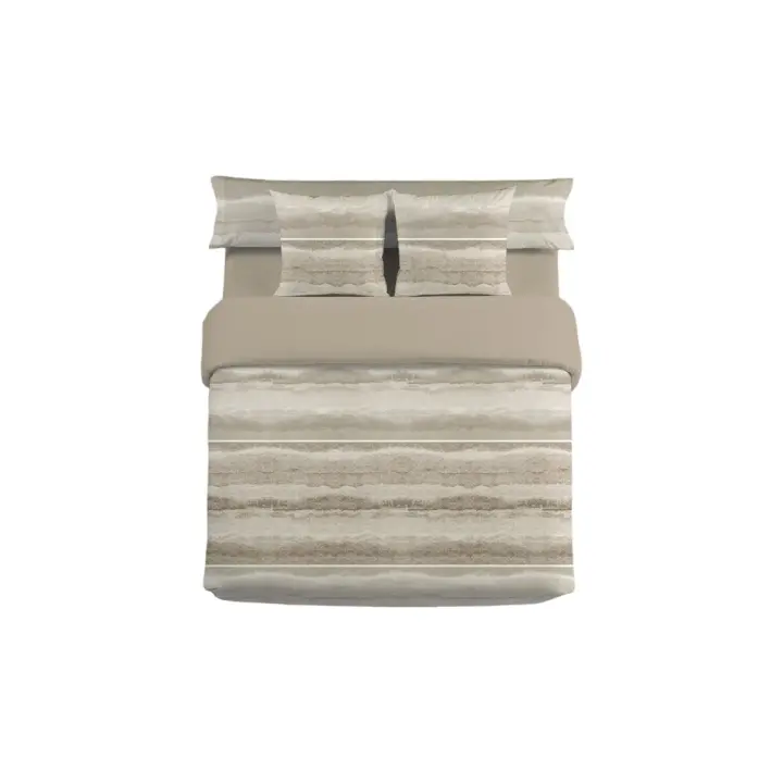 Juego de funda nórdica Pierre Cardin NINA Marrón Cama de 150 3 Piezas - 1