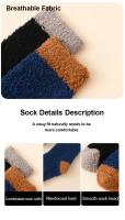 Nuevas 2 Pares De Calcetines De Invierno Para Hombres Y Mujeres Calcetines Gruesos Solids Resistentes Al Frío Y La Nieve Calcetines Casuales De Poliéster - details 2