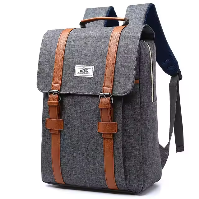 Mochila de Lona para Mujer Mochila Casual para Estudiantes Universitarias Mochila para Portátil de 15 pulgadas Mochila Escolar para Adolescentes - 1