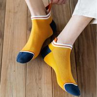 5 Pares De Calcetines Cortos Para Hombre Estilo Callejero Moda Transpirables Y Cómodos Calcetines De Tobillo Casual De Poliéster - details 9