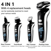 Nueva Pelacabello Eléctrico Para Hombres 4D Recargable USB Trimmer De Barba Profesional Corte De Cabello Afeitadora Adulto Rasurador Para Hombres - details 3