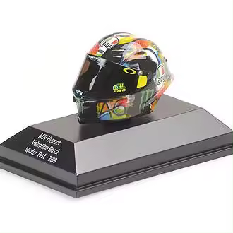 MINICHAMPS 1/8 CASCO AGV VALENTINO ROSSI PRUEBA DE ENVOYN 2019 - 399190066 - 1