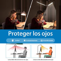 Lámpara De Escritorio LED Ajustable Doble Cabeza Para Monitor De Computadora Luz De Lectura Para Oficina Y Estudio Con Iluminación Plegable Moderna - details 4