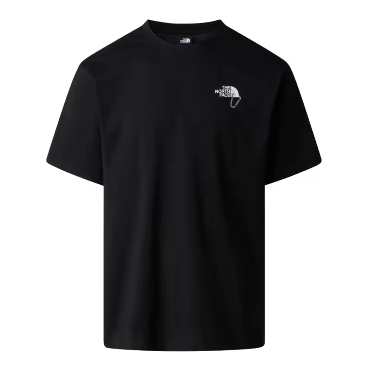 Camiseta Negra The North Face Explore Carabiner Black de Corte Holgado - 1