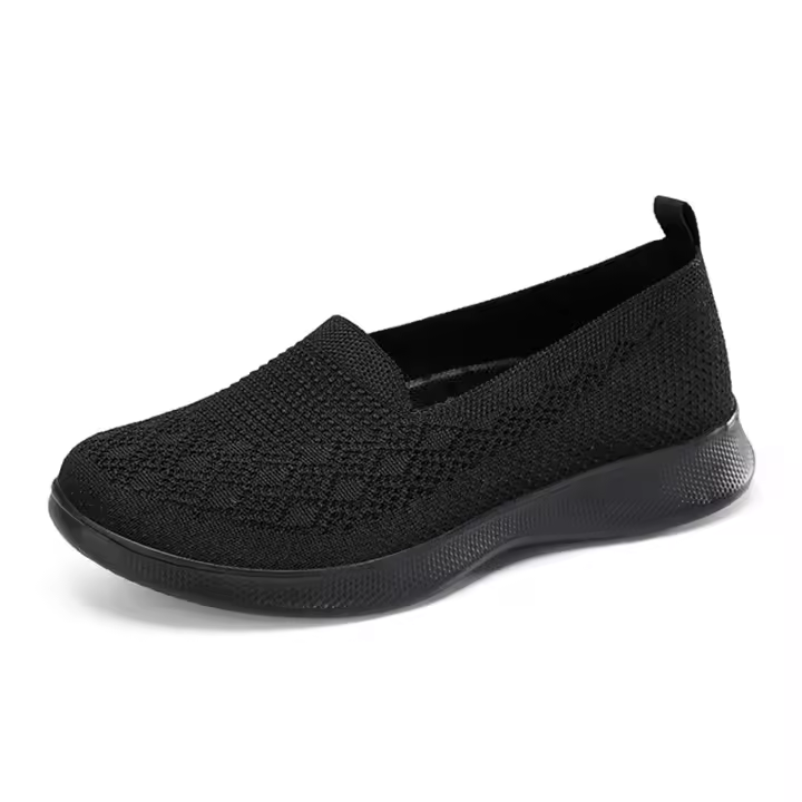 Zapatos Planos Cómodos Para Mujer Verano Transpirables De Malla Para Caminar Al Aire Libre Zapatos Casuales Slip-On Ligeros - 1
