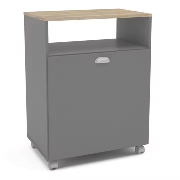 Mueble Auxiliar para Lavandería en color Gris 61x80x40 cm - 1