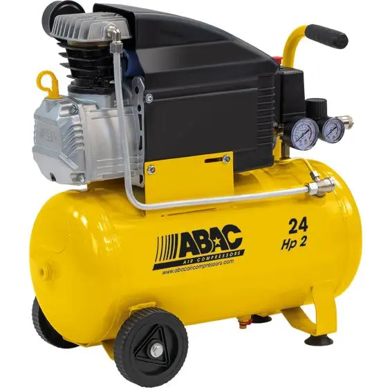 Abac COMPRESOR POLE POSITION B20 2HP 024L para Suministros Industriales - Potente y Silencioso - 1