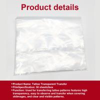 100Pcs Papel De Transferencia Tatuaje Transparente Con Patrón Cálido Estilo JC TATTOO Accesorios Para Tatuaje Material Plástico - details 8