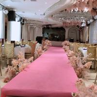 Carpetea Rosa Para Boda Alfombra De Fiesta Propuesta Ceremonia Hotel Carril De Corrida De Noche De Poliéster 90cm X 50m - details 1