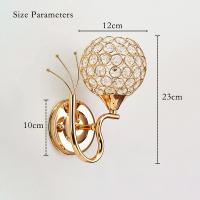 Lámpara De Pared De Cristal De Lujo Nórdica E27 Para Dormitorio Pasillo Aisle Balconada Escalera Armario Iluminación Interior Del Hogar - details 1