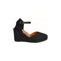 VIGUERA 2135 NEGRO Alpargatas de mujer 35896 25V VALENCIANA CORREITA CUÑA YUTE NEGRO - details 3